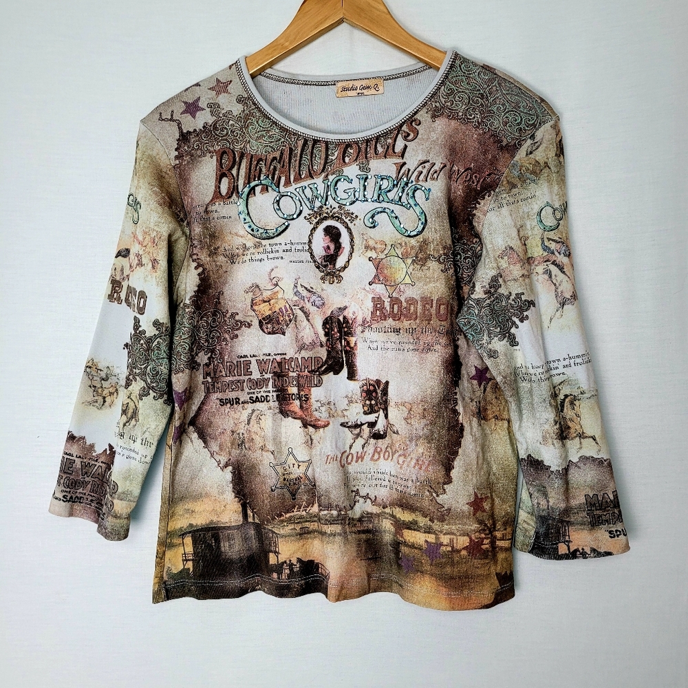 STUDIO GEM Y2K Wild West Cowgirl Shirt